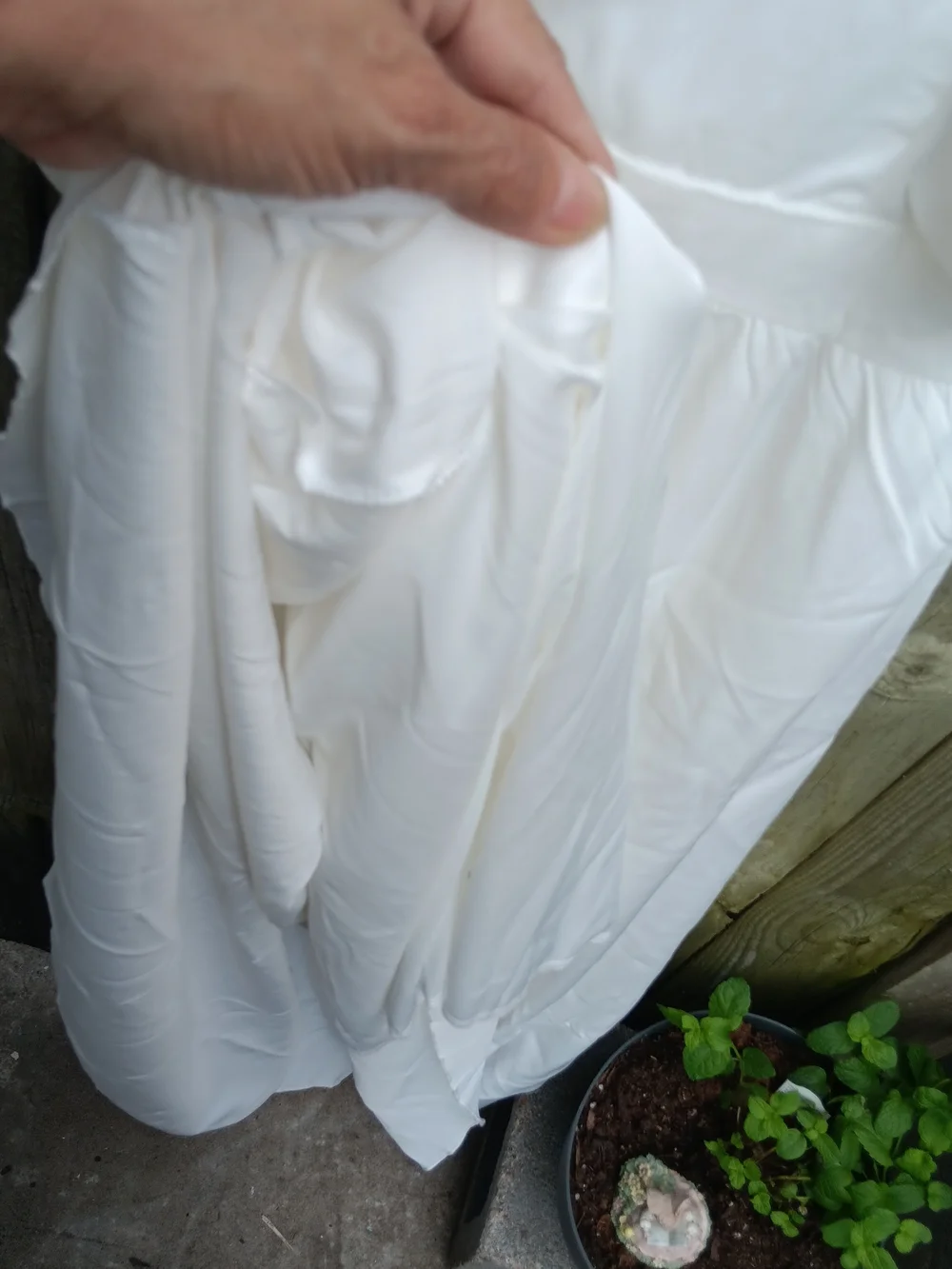 White Maxi Ðress 🎂 V-Neck Ruffle Sleeve LX - Picture 9 of 9